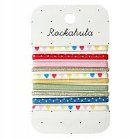 Rockahula Kids: резинки для волос 10 шт. Rainbow Hearts Elastic Pony Pack