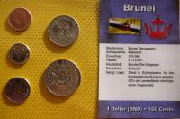 SET 5 SZT DOLLAR BRUNEI DARUSSALAM KRÓL RZADKIE UNC