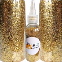Brokat drobny ZŁOTY sypki uniwersalny 60g do Farb Ścian Fug Z PODAJNIKIEM