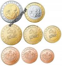 KMS komplet zestaw euro 1c-2e Monako Monaco 2001