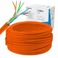 KABEL SIECIOWY KAT CAT LCU 6 PRZEWÓD SKRĘTKA CCA UTP LAN RJ45 50M LANBERG