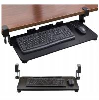 ПОЛКА ДЛЯ КЛАВИАТУРЫ, ВЫДВИЖНАЯ ПОДСТАВКА, ЗАЖИМ ДЛЯ СТОЛА, ЧЕРНЫЙ