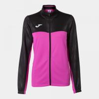 Bluza damska Joma MONTREAL FULL ZIP SWEATSHIRT fluor pink black