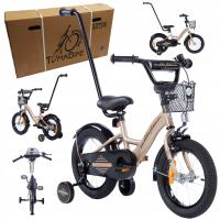 велосипед для девочек TOMABIKE 14 дюймов M корзина Торпедо ручка 2025