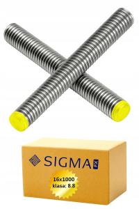 Резьбовой стержень штифт DIN 976-16X1000 мм кл. 8.8 оцинковка 1шт.