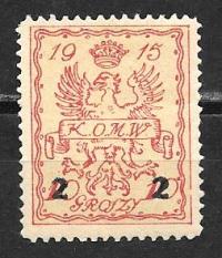 $$1915 POCZTY SAMORZĄDOWE - WARSZAWA Fi 8**