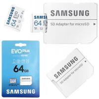 Karta pamięci Samsung Evo Plus MicroSDXC 64 GB + adapter MB-MC64SA EU