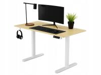 Biurko Elektryczne Regulowane 120x60cm Ergonomiczne z pamięcią 72-118cm nat