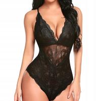 ЧУВСТВЕННЫЙ КРУЖЕВНОЙ БОДИ ЭРОТИЧЕСКОЕ БЕЛЬЕ ЖЕНСКОЕ СЕКСУАЛЬНОЕ ПЛАТЬЕ КРУЖЕВА V-ОБРАЗНЫЙ ВЫРЕЗ
