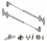 Podnośnik gazowy 80N ZE SPOWALNIACZEM GTV szary gotowy do montażu 2 szt