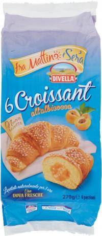 Croissant Albicocca 270g - Divella nadzienie z moreli rogaliki włoskie