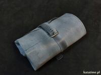 ETUI ROLLER BAG podróżne pokrowiec na 3 zegarki skóra szare SUPER PREZENT