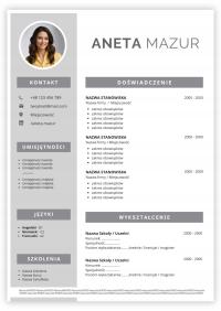 SZABLON WZÓR CV 2 STRONY + LIST MOTYWACYJNY - MS WORD, CANVA