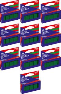 Zszywki kolorowe 24/6 Grand zielone x10