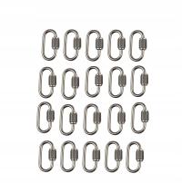 Karabińczyk ze stali nierdzewnej V4A 12 mm 20szt