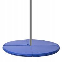 MATERAC GIMNASTYCZNY DO POLE DANCE TANIEC FITNESS ASEKURACYJNY NIEBIESKI