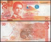 $ Filipiny 20 PISO P-206d UNC 2022