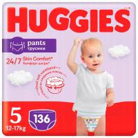 HUGGIES подгузники брюки 5 (12-17 кг) 4x34 шт