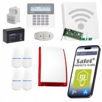 BEZPRZEWODOWY ZESTAW ALARMOWY DOMU SATEL GSM 4 CZUJKI PROFESJONALNY ALARM