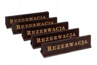 REZERWACJA - 5x Dwujęzyczna PL/EN tabliczka - OW