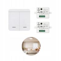 ZESTAW WŁĄCZNIK ŚWIATŁA BEZPRZEWODOWY PODWÓJNY 2x ODBIORNIK 230V 10A RF