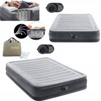 Materac Dmuchany Dwuosobowy z Wbudowaną Pompką Łóżko Do Spania 230V Duży