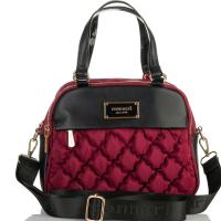 Сумка-мессенджер MONNARI стеганая спортивная вместительная 3-клетчатая бордовая