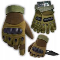 Военные тактические перчатки легкий боевой зеленый военный размер L сильный