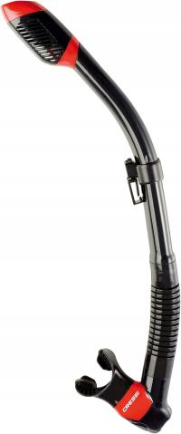 Sucha rurka Fajka do nurkowania Premium Cressi Dry Snorkel Black/Red