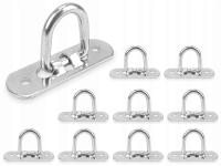 Chwytka naburtowa składana ocynkowana, uchwyt do plandeki - 55mm - 10 sztuk