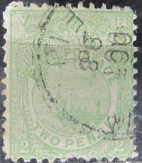 Fidżi kolonia brytyjska stary znaczek (7/4