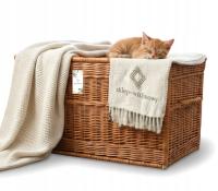 Kufer wiklinowy Skrzynia Pojemnik Organizer wiklinowa WIKLINA 100 cm