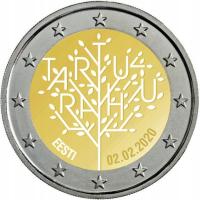 Estonia 2 euro 2020 - Traktat w Tartu