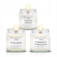 Zestaw swiec 3szt. Świeca sojowa zapachowa swiąteczna 3*120ml