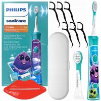 ZESTAW ELEKTRYCZNA SZCZOTECZKA SONICZNA PHILIPS SONICARE HX6321 DLA DZIECI