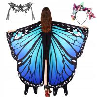 Женская накидка с крыльями бабочки, костюм для косплея, накидка с крыльями бабочки
