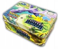 Karty Pokemon Pikachu Kolekcjonerskie Prezent Gratis Puszka Kartami 42 Kart