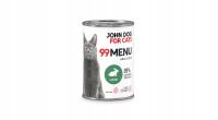 John Dog for Cats Karma mokra 99 MENU dla kota królik 400 g