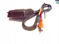 Kabel Euro - 2RCA Audio 1.2m, płaski.