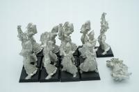 Warhammer Dark Elves Executioners zestaw 14 figurek metal