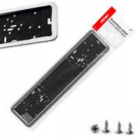 Ramka tablicy rejestracyjnej stal nierdzewna *chrom* AMIO-01300