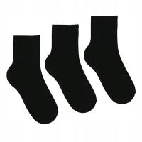 3x skarpetki czarne dziecięce CHŁOPIĘCE 31-34