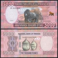 $ Rwanda 5000 FRANCS P-41a UNC 2014