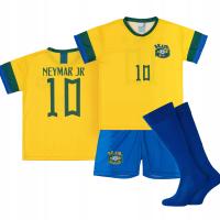 Komplet / strój piłkarski + gratis NEYMAR BRAZYLIA 10 rozm. 158
