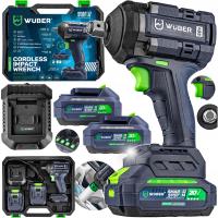 KLUCZ UDAROWY AKUMULATOROWY 550 NM BEZSZCZOTKOWY 2X AKU ELEKTRYCZNY WUBER