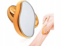 DEPILATOR BEZBOLESNY DEPILACJA WŁOSÓW ZŁUSZCZAJĄCA KRYSZTAŁOWA GUMKA ZŁOTY