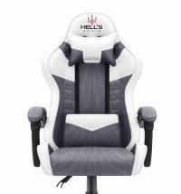 Офисное игровое кресло Hell'S Chair HC-1004 White-Grey