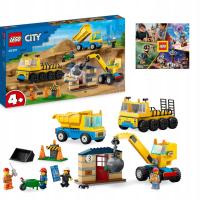 LEGO City Samochód Ciężarowy i Dźwig Plac Budowy Auto Dom 60391 4+ Łatwe