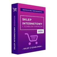 SKLEP INTERNETOWY + SZABLON PREMIUM 005 + SERWER 3mce + SSL + DOMENA