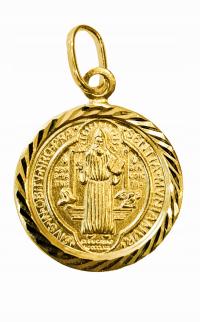 ZŁOTY MEDALIK ŚWIETY BENEDYKT pr.585
